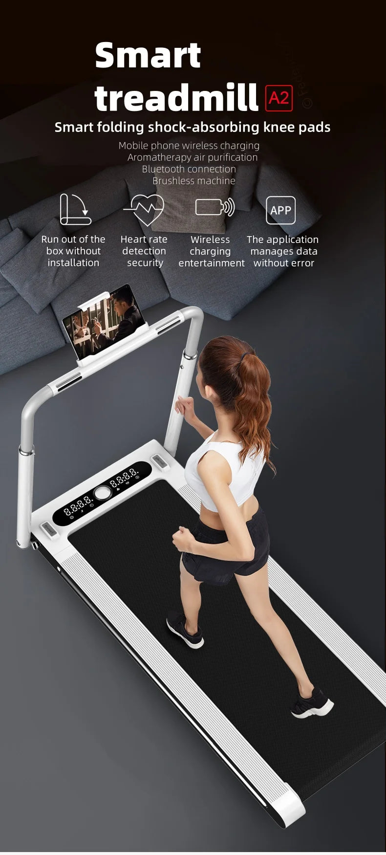 Fitness Treadmill Foldable
