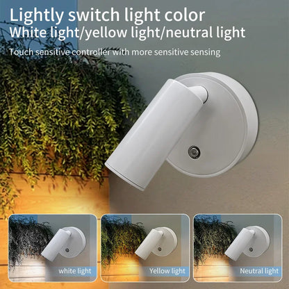 LED Wireless Spotlight Type-C Rechargeable Magnetic Wall Lamp