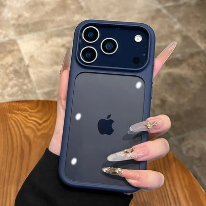 Intelligente Kamera-aanraakknoppie Kristalhelder Telefoonhouer vir iPhone 17 Pro Max, Pro, 17 Air