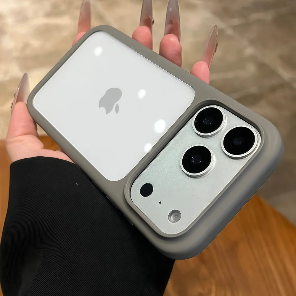Intelligente Kamera-aanraakknoppie Kristalhelder Telefoonhouer vir iPhone 17 Pro Max, Pro, 17 Air