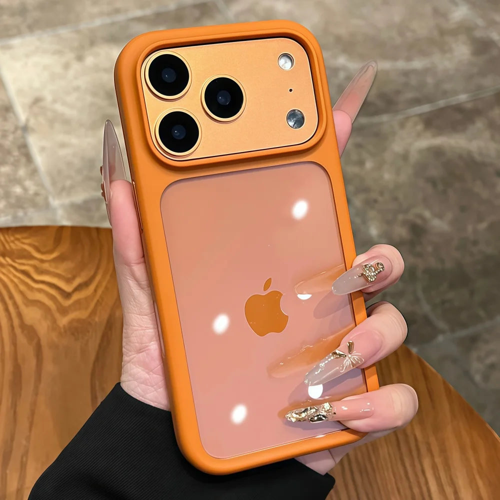Intelligente Kamera-aanraakknoppie Kristalhelder Telefoonhouer vir iPhone 17 Pro Max, Pro, 17 Air