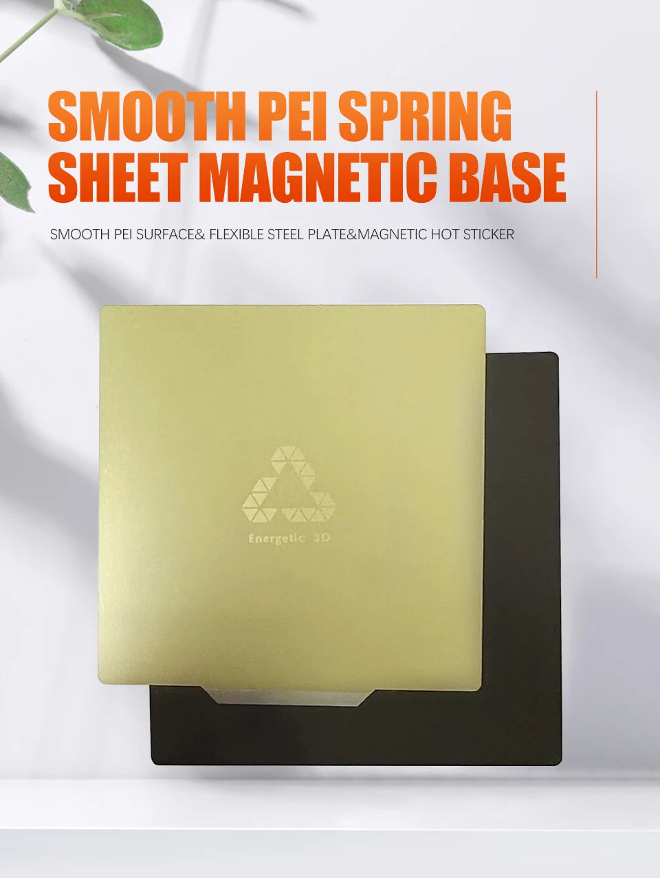 ENERGETIC New Upgrade PEI Spring Steel Sheet Removal PEI Flex Plate Magnetic Base 220/235/310mm For Ender-3 3D Printer Hot Bed