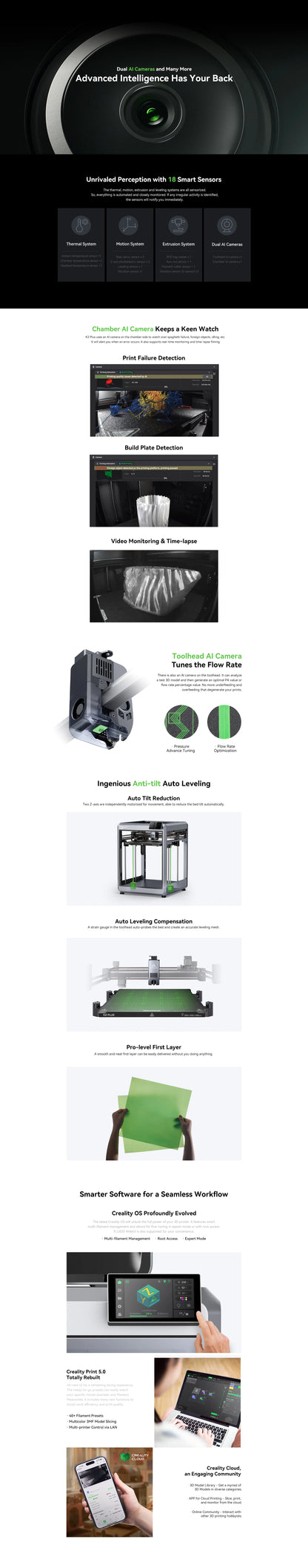 Creality K2 PLUS Combo 3D Printer