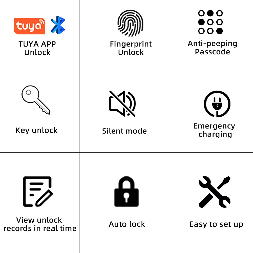 RAYKUBE Fingerprint door lock