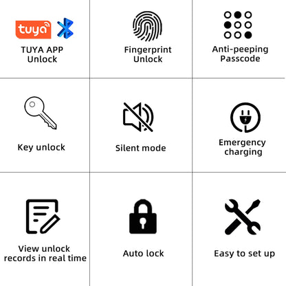 RAYKUBE Fingerprint door lock