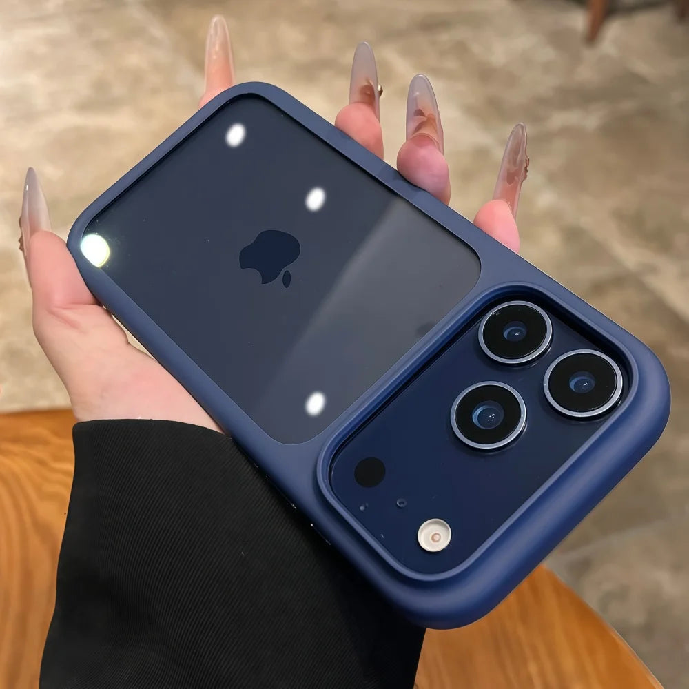 Intelligente Kamera-aanraakknoppie Kristalhelder Telefoonhouer vir iPhone 17 Pro Max, Pro, 17 Air