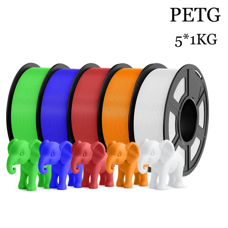 JAYO 5Rolls PLA/PLA Plus/petg/ABS/TPU/PLA meta/PLAYG/HS-PLA 3D Printer Filament 1.75mm FDM 3D Printer Materials for 3D Printer