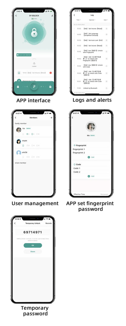 RAYKUBE Fingerprint door lock