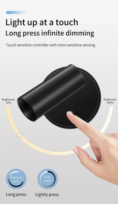 LED Wireless Spotlight Type-C Rechargeable Magnetic Wall Lamp