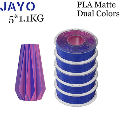 JAYO 5Rolls PLA/PLA Plus/petg/ABS/TPU/PLA meta/PLAYG/HS-PLA 3D Printer Filament 1.75mm FDM 3D Printer Materials for 3D Printer
