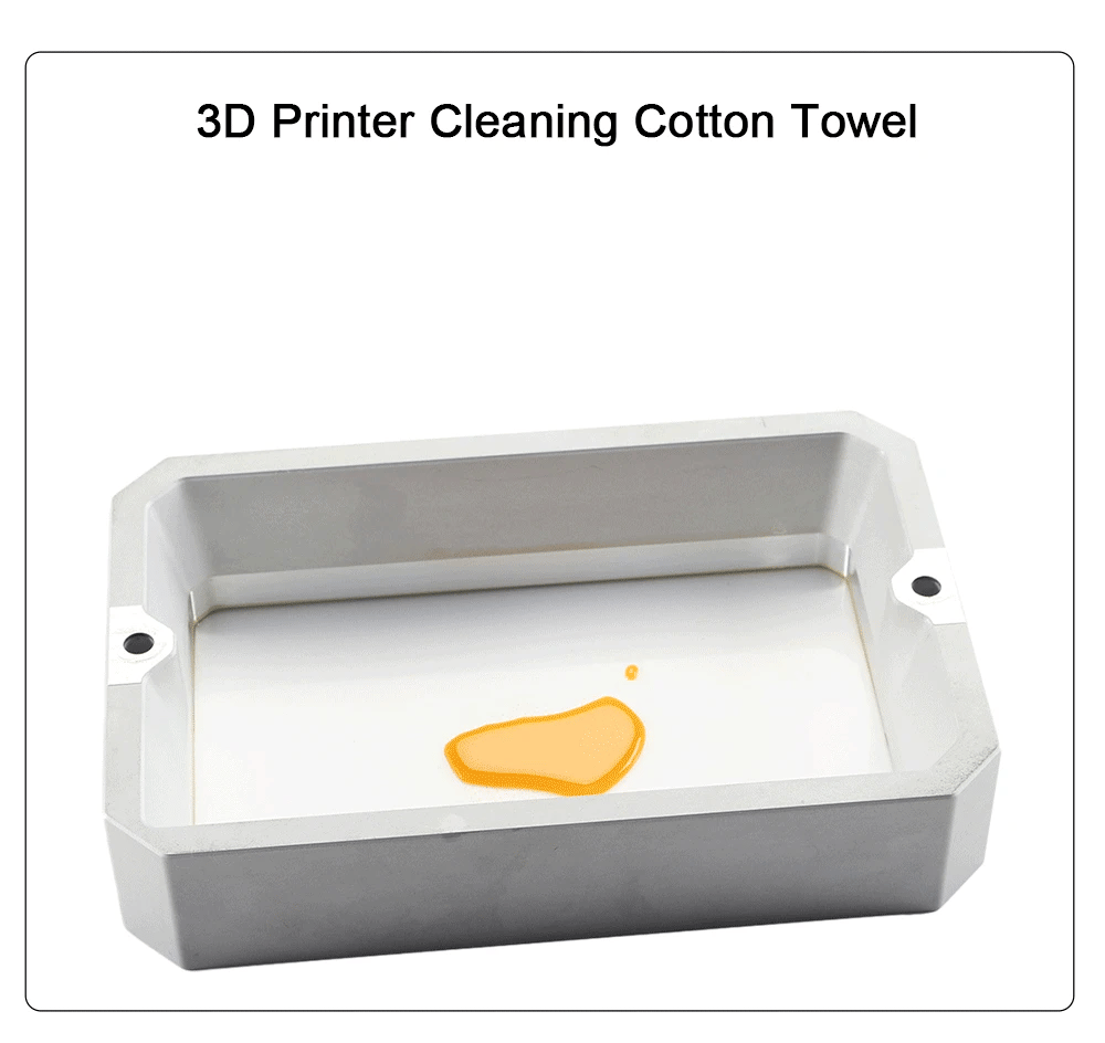Light Curing Cleaning Cotton Wipes Cleaning Tool 100%Cotton Super Absorbent Lint Free for Anycubi Elego UV Resin 3D Printer Part