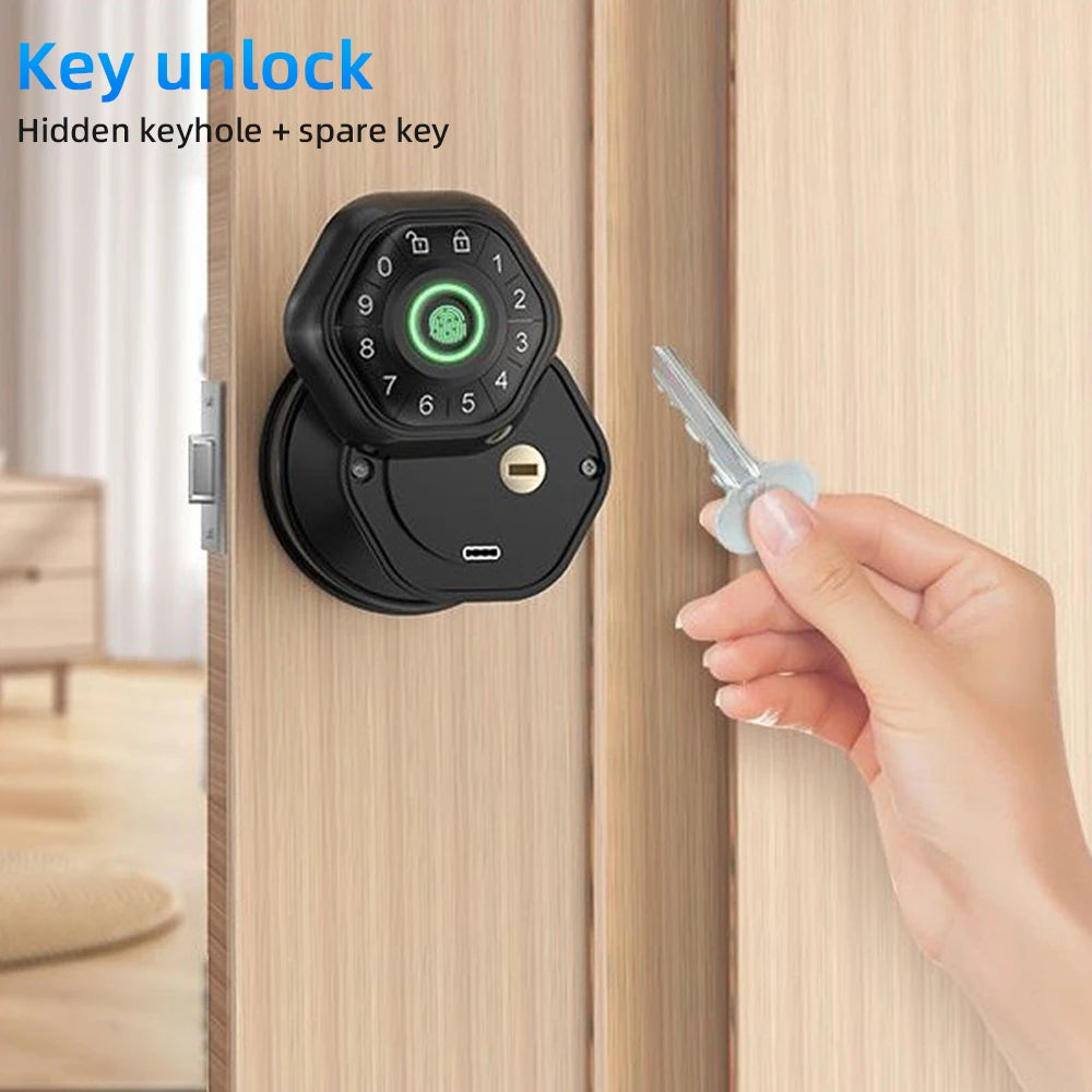 RAYKUBE Fingerprint door lock