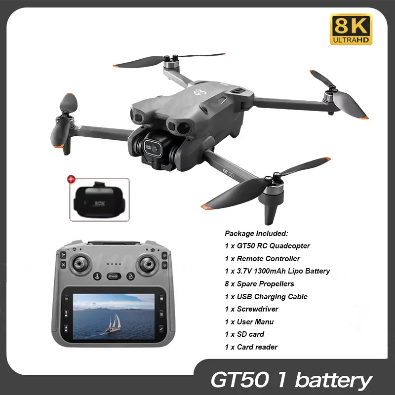 GT50 PRO RC Drone 8K HD Dual Cameras