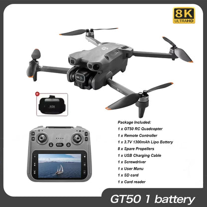 GT50 PRO RC Drone 8K HD Dual Cameras