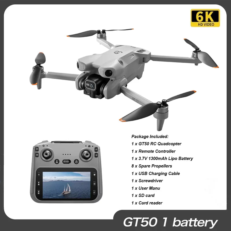 GT50 PRO RC Drone 8K HD Dual Cameras