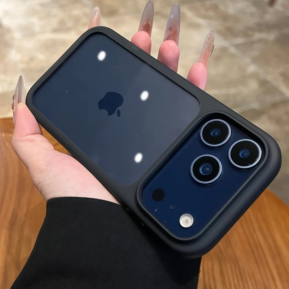 Intelligente Kamera-aanraakknoppie Kristalhelder Telefoonhouer vir iPhone 17 Pro Max, Pro, 17 Air