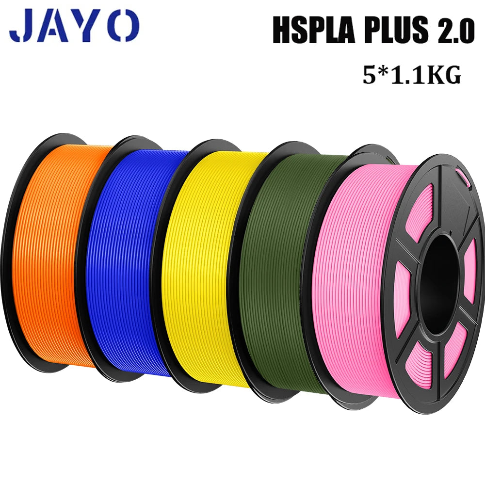 JAYO 5Rolls PLA/PLA Plus/petg/ABS/TPU/PLA meta/PLAYG/HS-PLA 3D Printer Filament 1.75mm FDM 3D Printer Materials for 3D Printer