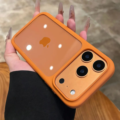 Intelligente Kamera-aanraakknoppie Kristalhelder Telefoonhouer vir iPhone 17 Pro Max, Pro, 17 Air