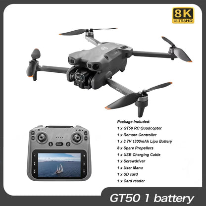 GT50 PRO RC Drone 8K HD Dual Cameras