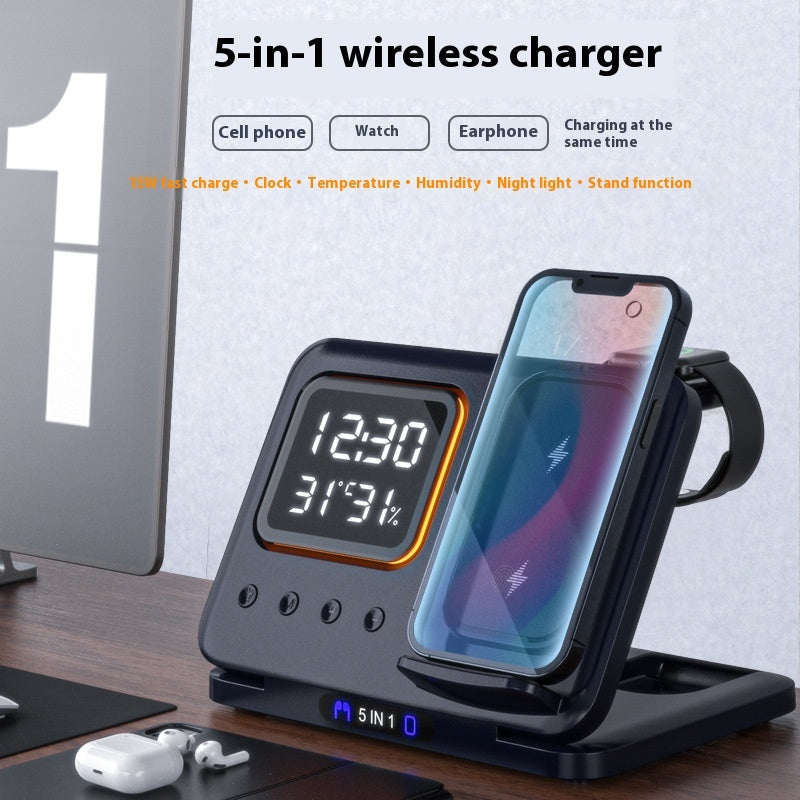 Alarm Clock Fast Charging Dock Station